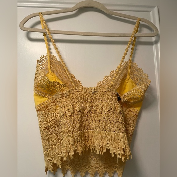 Charo Ruiz Dana Yellow Tank Top Size Medium - Picture 2 of 3